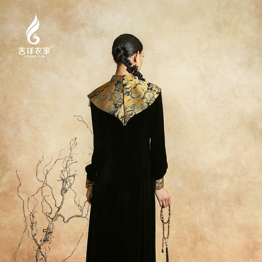 吉祥衣家新中式国风提花气质高级感优雅披肩女装浮光跃金云肩 商品图3