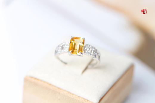 【荟蔚】黄水晶戒指 商品图5