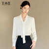 艾尚臣白色小众时尚洋气飘带衬衫女春秋季新款高级感时髦上衣衬衣 商品缩略图4