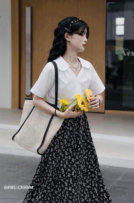 氛围感绝美松紧腰碎花半身裙 商品图11