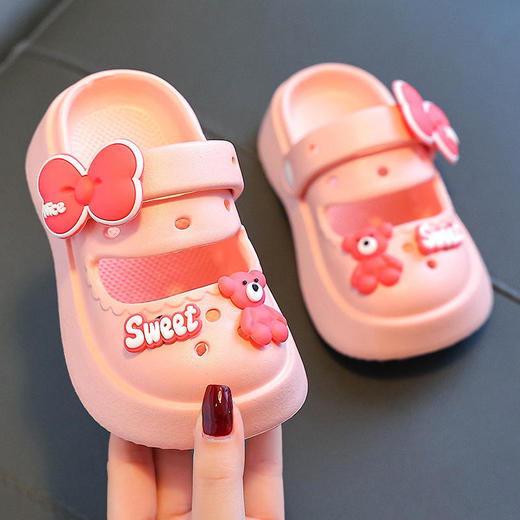 【女童EVA超轻洞洞鞋】夏季幼儿园可爱儿童外穿软底防滑女宝宝凉拖鞋 商品图4
