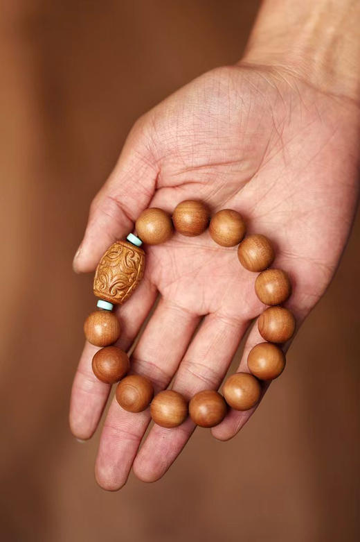 善洲°原创老山檀香手串15mm*13颗 商品图0