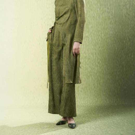 吉祥衣家新中式国风春夏新款高端气质显瘦修身女装忆江南裤子 商品图4