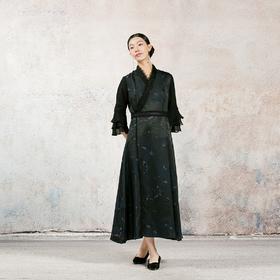 吉祥衣家春夏新款新中式复古国风轻奢气质高级感女装禅意境连衣裙