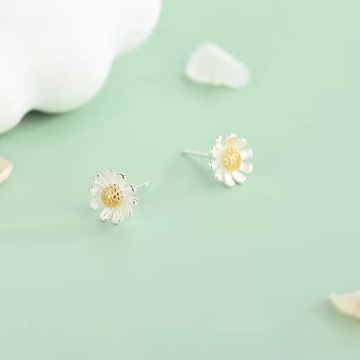 纪念日百货新款耳钉S925耳环时尚小花朵耳钉161902064 商品图4