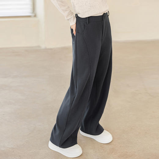 IC 慵懒风宽松显瘦休闲裤女新款春秋简约设计感通勤百搭裤子 商品图4