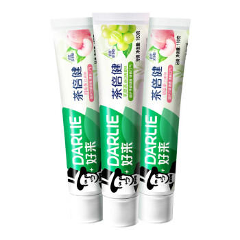 好来(原黑人)茶倍健果味牙膏清新口气护龈洁白净齿3支共480g 商品图3