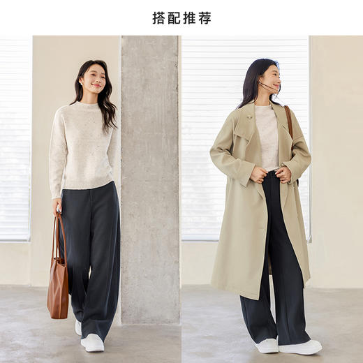 IC 慵懒风宽松显瘦休闲裤女新款春秋简约设计感通勤百搭裤子 商品图1