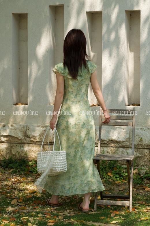 【门店同款】ENJOY夏季“悠然之境”蝶梦飞袖碎花裙 162248711 商品图3