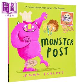 【中商原版】怪兽的信件 平装 Emma Yarlett Monster Post 英文原版进口 儿童绘本 图画故事书 亲子读物 里面有信件可以打开