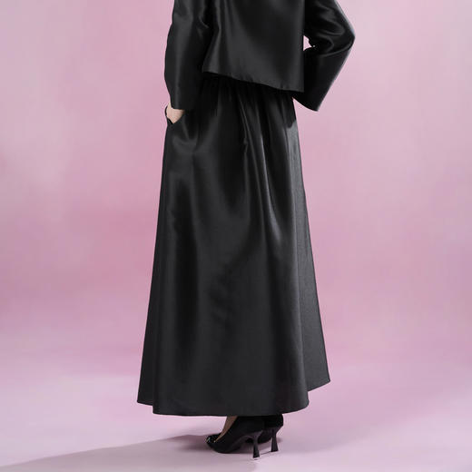 吉祥衣家2025春夏新款轻奢新中式国风马面裙裙灼灼芙蕖女装半裙 商品图4