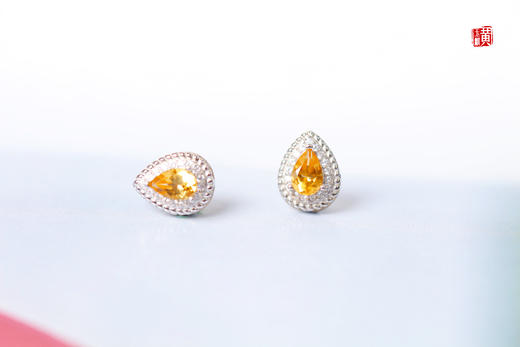 【嫣然】黄水晶耳钉 商品图4