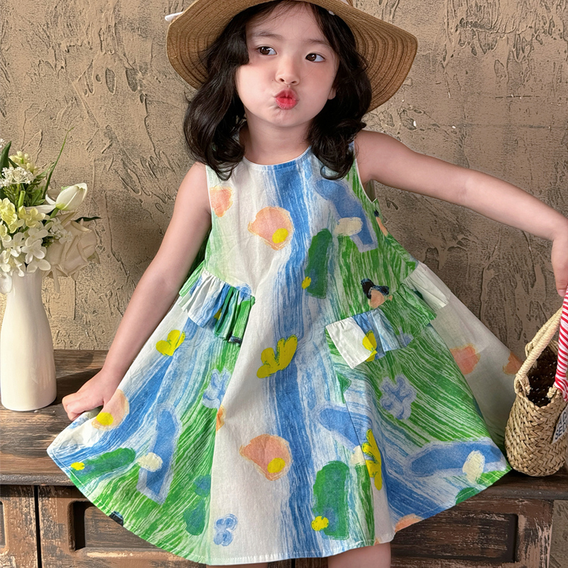 【39.9元/件起】只小洲儿童纯棉连衣裙女童夏季公主裙运动裙