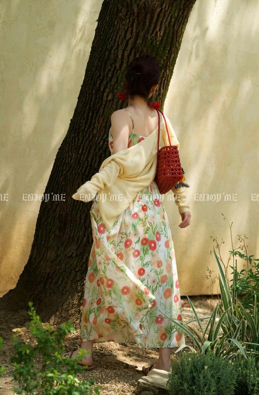 【门店同款】ENJOY夏季“悠然之境”碎花写意吊带连衣裙 162260358 商品图8