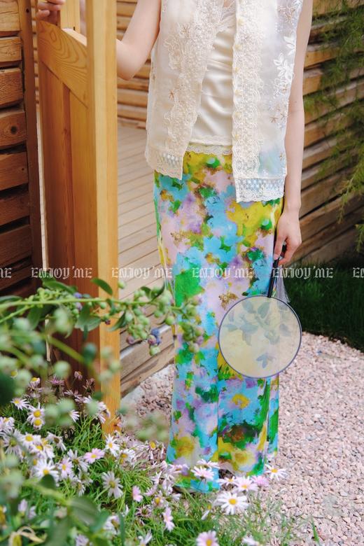 【门店同款】ENJOY夏季云敛-春光推盏碧落轻纱中式马夹 162252569 商品图4