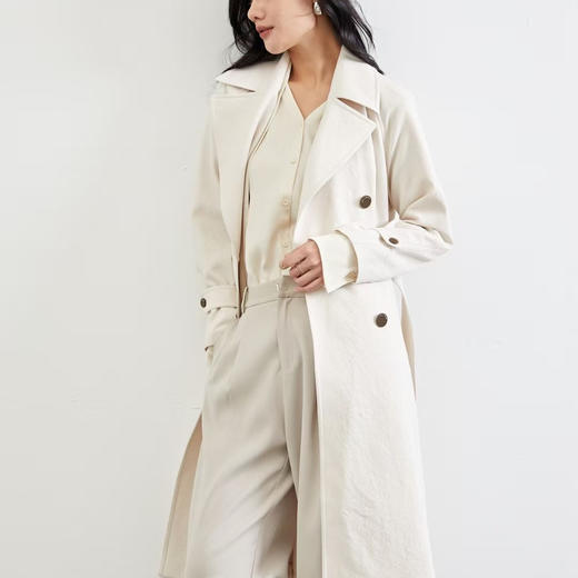 顺丰包邮42140洛诗琳25新款高科技超轻中空纱面料风衣款S301 商品图4