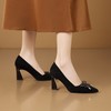 【预售5天】法式气质8cm粗跟高跟鞋，显瘦温柔蝴蝶结单鞋HY&H3616 商品缩略图4