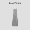 ROMI STUDIO“优雅格雷”100%绵羊毛U领收腰吊带连衣裙 RW25SL40104 商品缩略图2