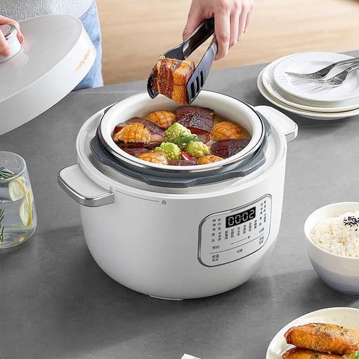 Morphy Richards摩飞电压力锅  MR8701   白色/蓝色  2.5L 商品图1