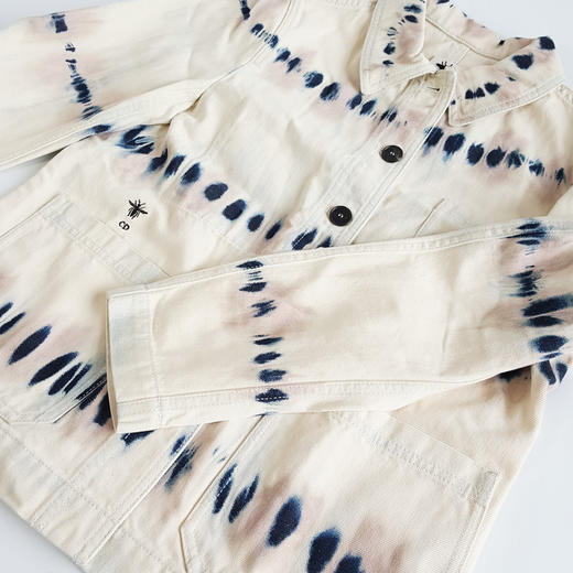 【95新】Dior迪奥米白色扎染牛仔外套中性款现售价：3700！270325NJS04 商品图4