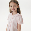 马克珍妮女童甜美泡泡袖短袖衬衫儿童纯棉衬衣2025夏装新款550826 商品缩略图4
