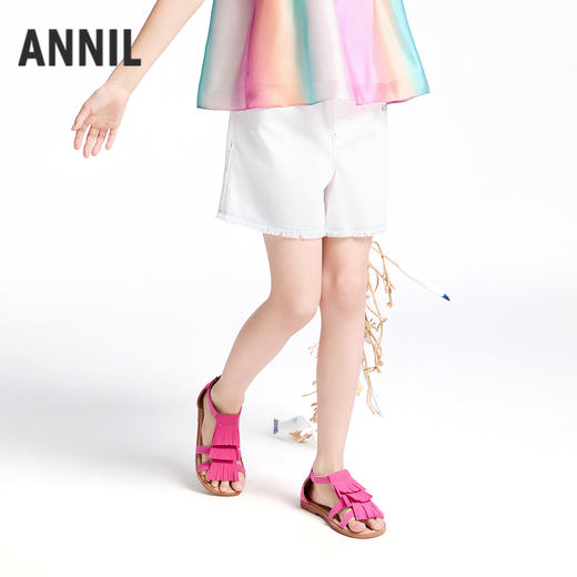【实体店同款】女童全腰短裤夏季新款安奈儿童装AG526680 商品图1