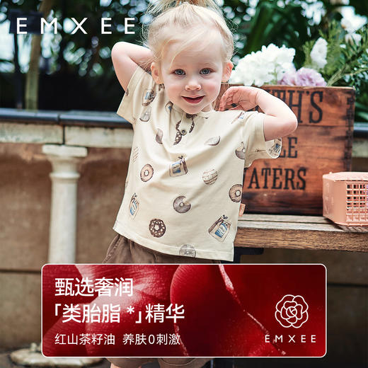 【宝宝服饰】嫚熙童装儿童短袖T恤宝宝上衣2025新款男女童夏 商品图1