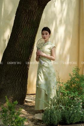 【门店同款】ENJOY夏季云敛-春光推盏竹影刺绣裙 162201551