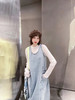 无袖牛仔连衣裙 75%棉+25%汉麻 立体水洗工艺 松弛舒适的穿搭 清爽纯净 长度刚刚好 无袖设计 商品缩略图5