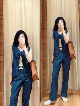 【高品质私服】【IC薄弹力牛仔马甲】上乘外观和舒适手感，弹力持久稳定，不易松垮变形N1302-CC【无标出货 介意慎拍】