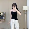 【99元2件】女士天丝竹棉背心细肩带蕾丝边背心（带胸垫）【FF25505】 商品缩略图1
