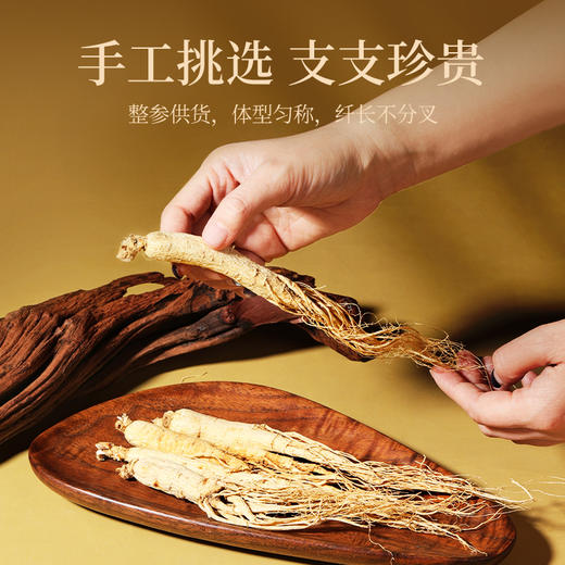 杞里香东北长白山人参50g、人参礼盒100g7支装]人参非一等参高档泡酒林下山参年礼整参供货，每一支都来之不易 商品图5