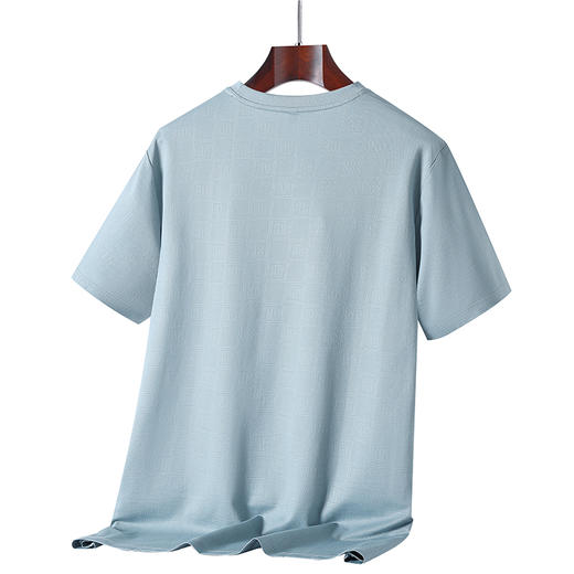 【新款DGD】大依优型大码短袖T恤夏季加肥加大休闲商务舒适宽松透气男装上衣肥佬半袖 商品图1