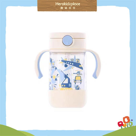 Richell彩透透杯吸管型320毫升工程车04453 商品图0