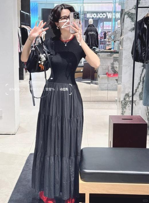 【高品质私服】【MC针织拼接中低腰塔裙连衣裙】合身自如 稳定有型 舒适延展/包容女性身躯G1204-CC【无标出货 介意慎拍】 商品图9