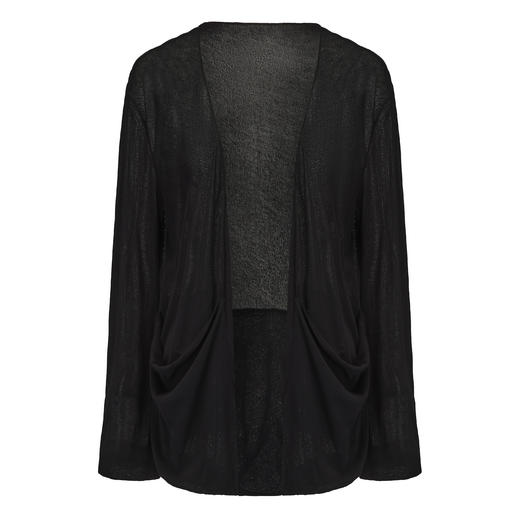 Ruohan 黑色磨砂棉开衫 商品图6