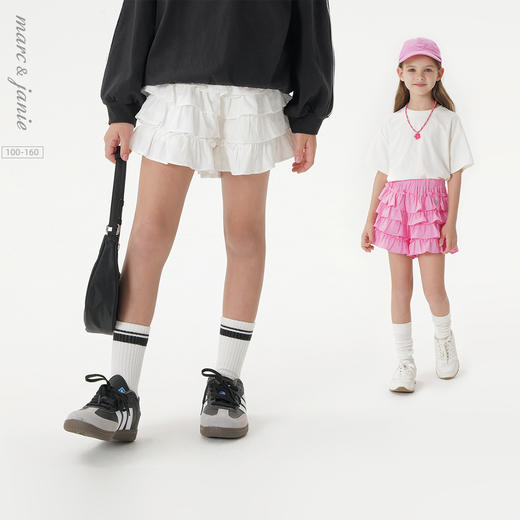 马克珍妮女童芭蕾风蓬蓬蛋糕裙裤 儿童裤子2025年夏装新款550877 商品图0