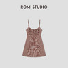 ROMI STUDIO“美式复古”100%棉A字收腰格纹吊带连衣裙 RW24RLM0457(现货) 商品缩略图4
