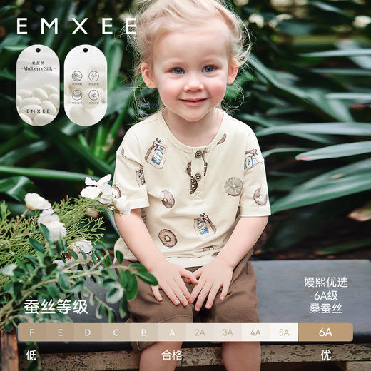 【宝宝服饰】嫚熙童装儿童短袖T恤宝宝上衣2025新款男女童夏 商品图2