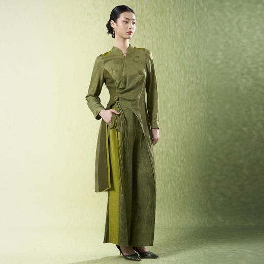 吉祥衣家新中式国风春夏新款高端气质显瘦修身女装忆江南裤子 商品图0