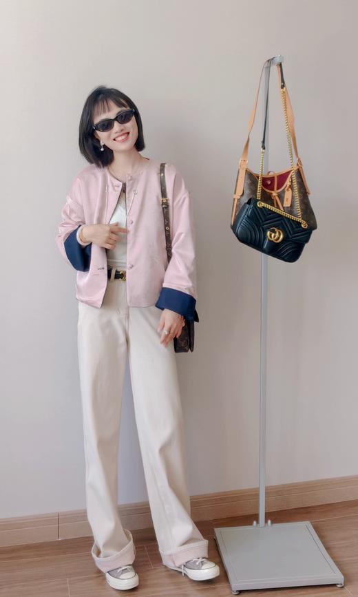 双面穿牛仔提花国风时尚混搭外套 商品图11