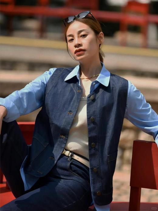 【高品质私服】【IC薄弹力牛仔马甲】上乘外观和舒适手感，弹力持久稳定，不易松垮变形N1302-CC【无标出货 介意慎拍】 商品图1