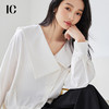 *IC 通勤白色衬衫宽松新款衬衣女修身气质设计感休闲长袖上衣 商品缩略图1