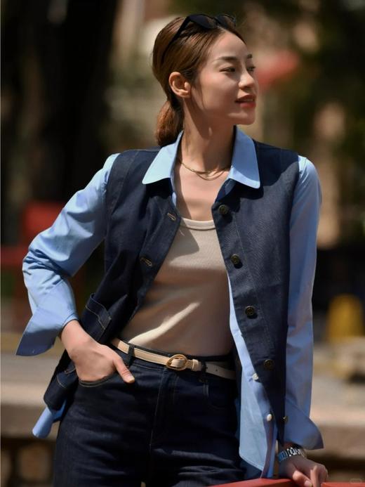 【高品质私服】【IC薄弹力牛仔马甲】上乘外观和舒适手感，弹力持久稳定，不易松垮变形N1302-CC【无标出货 介意慎拍】 商品图2