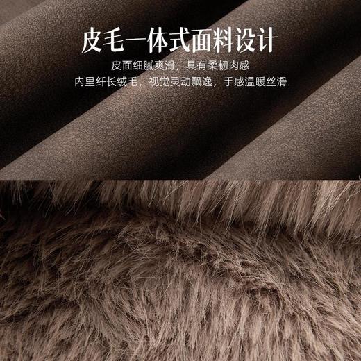 IC 复古做旧宽松毛毛短外套冬新款皮草皮毛一体机车服女 商品图4