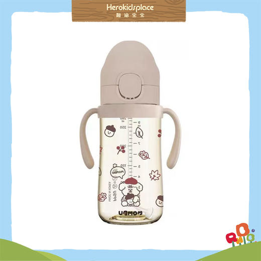 韩国进口UBMOM PPSU防逆流吸管杯280ML 83794 商品图0