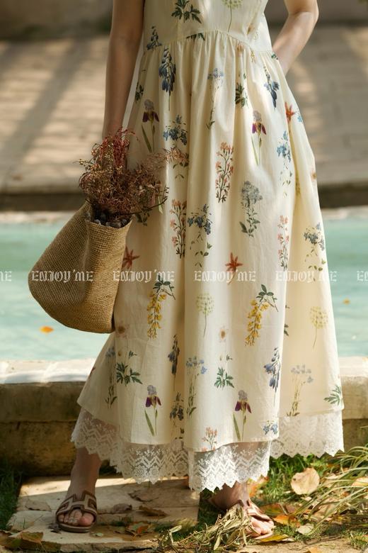 【门店同款】ENJOY夏季“悠然之境”植物印花连衣裙 162255701 商品图6