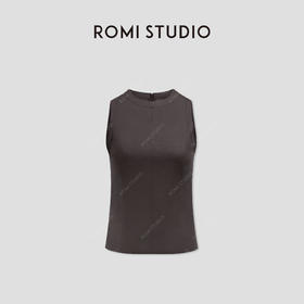 ROMI STUDIO“率性自我”进口弹力绵羊皮轻柔修身皮背心 RWBWWT1480