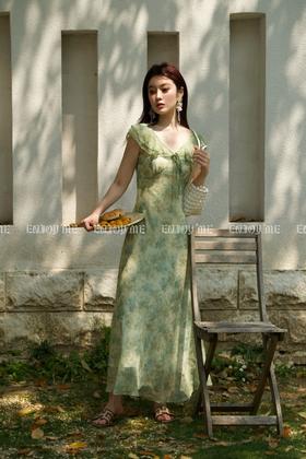 【门店同款】ENJOY夏季“悠然之境”蝶梦飞袖碎花裙 162248711