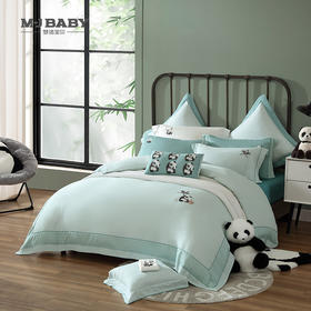 【春上新】10楼 梦洁宝贝三/ 四件套 天丝棉绣花三/四件套--筝筝日上  吊牌价2299-2899元  活动价1599-1999元